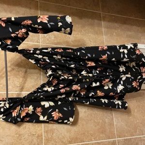 SHEIN off the shoulder floral romper